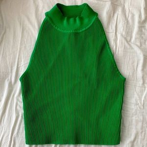 Aritzia babaton green sculpt knit